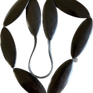 Monies Horn/Leather Necklace